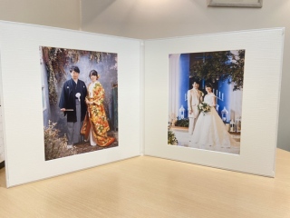 2面六切り写真(レザー台紙仕上げ)