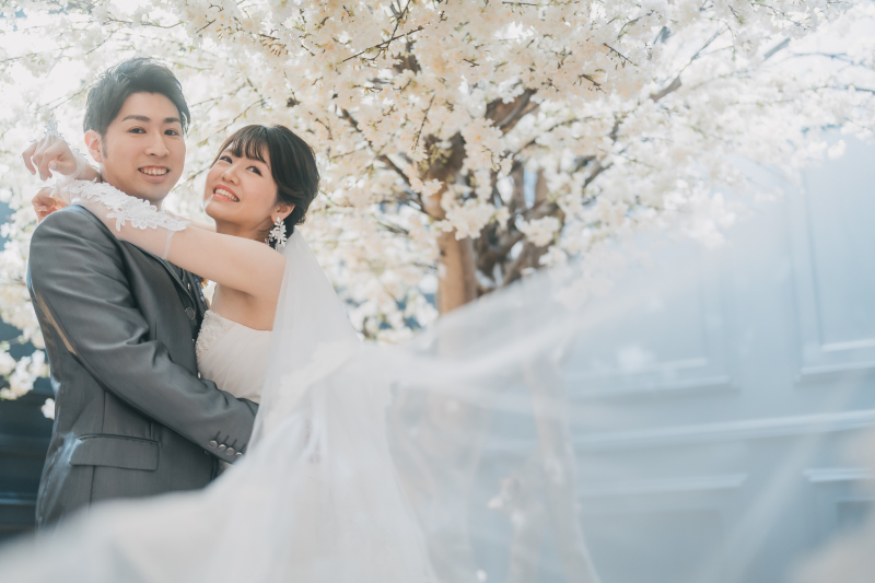 【前撮にも♪全データ込み】洋装1着・彩り豊かなお花たくさんのスタジオ撮影♪