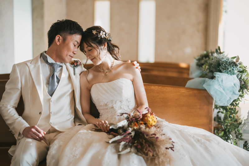 【年内空き枠残りわずか】家族に感謝を伝えるチャペルフォト｜全データ込み100カット保証、衣装、着付け付き