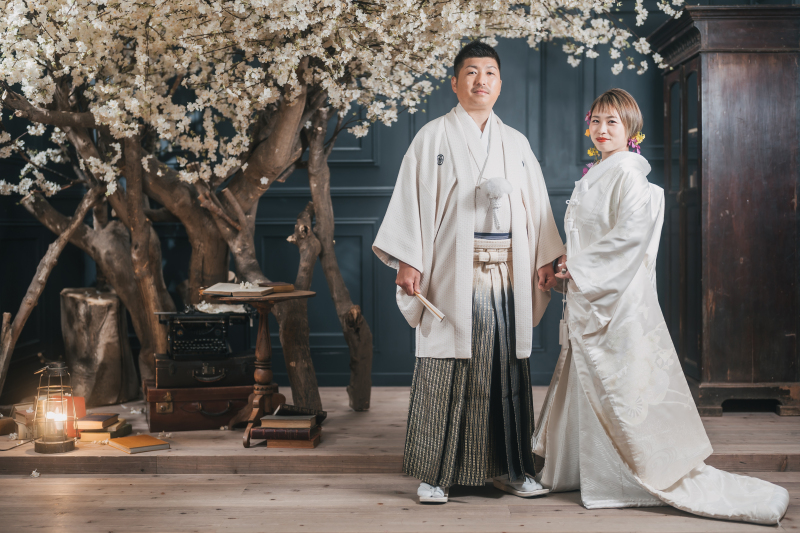 【和装1着】本物のお花をドライフラワーに♪お花いっぱい・こだわりのスタジオで撮影プラン