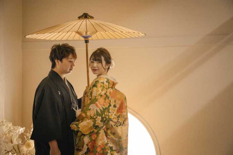 美しい新婦さまの振り向きショット♡