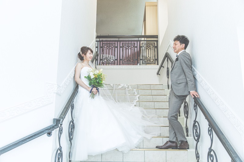 オシャレな階段で対面ショット！