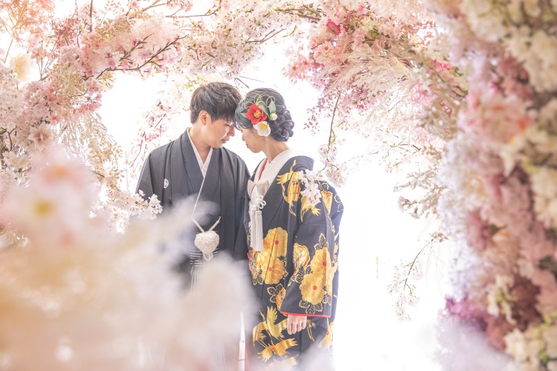 フラワーアーチシーン