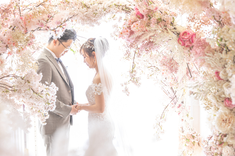 フラワーアーチシーン