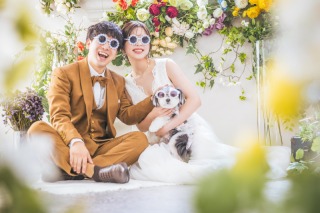 ワンちゃんと一緒に