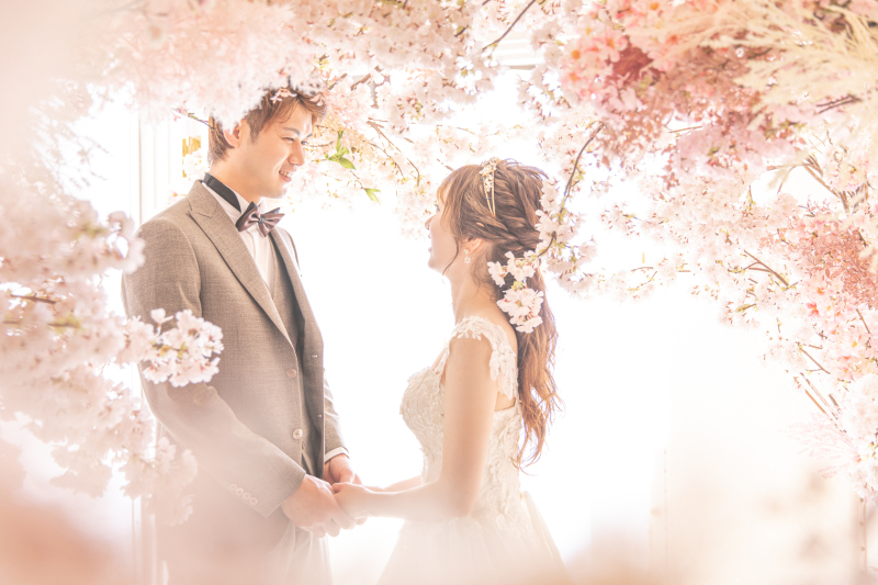 フラワーアーチシーン