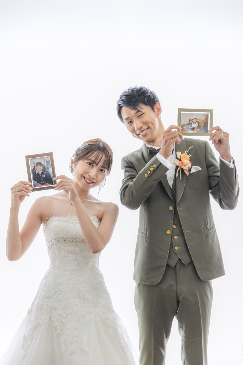 子供のころのお写真と一緒に♪