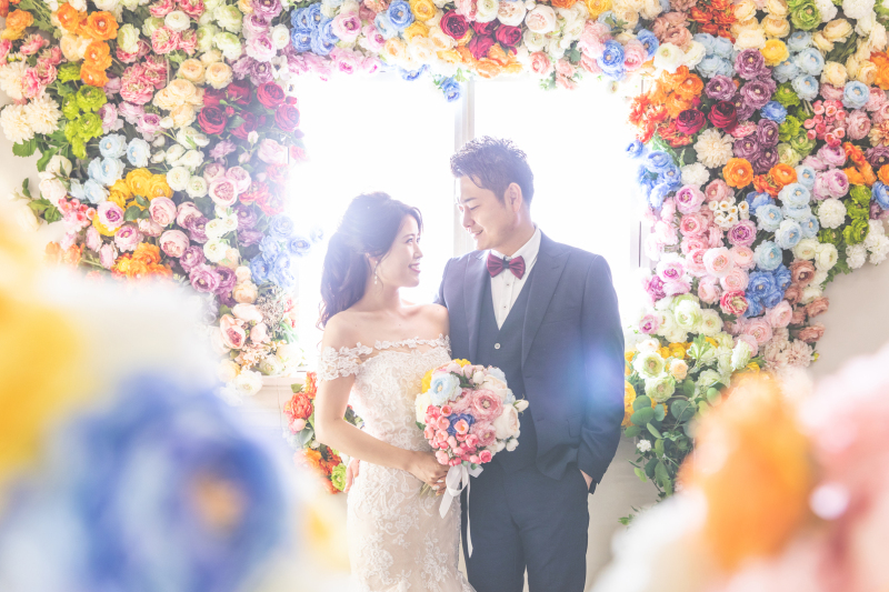 フラワーウオールシーン