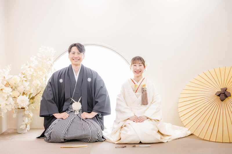 笑顔全開！ 和装のはじまりショット!!!