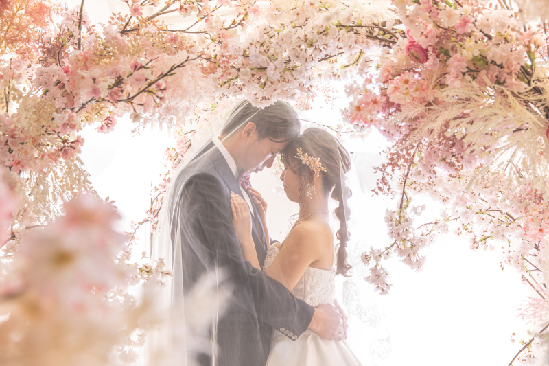 フラワーアーチシーン