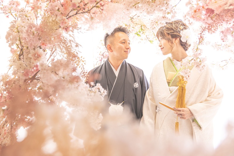 桜のアーチシーン♡