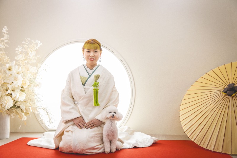 ワンちゃんと一緒に