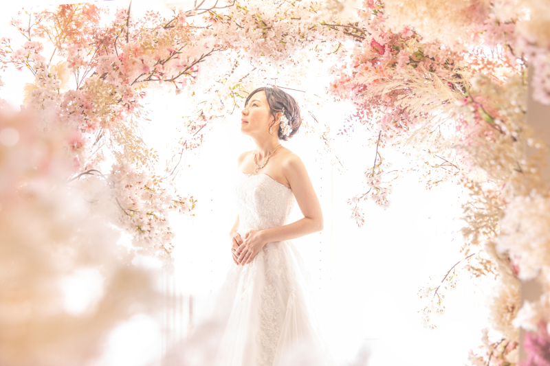 フラワーアーチシーン