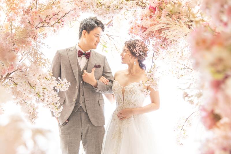 フラワーアーチシーン