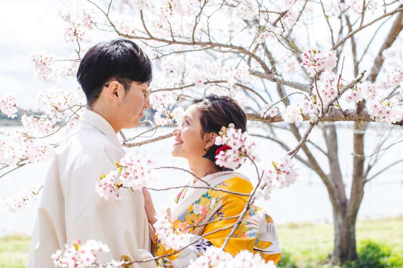 桜に包まれて…