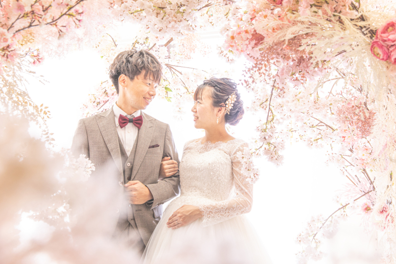 フラワーアーチシーン