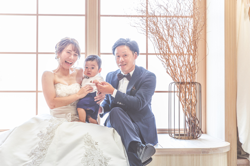 お子様といっしょにフォトウエディング♡