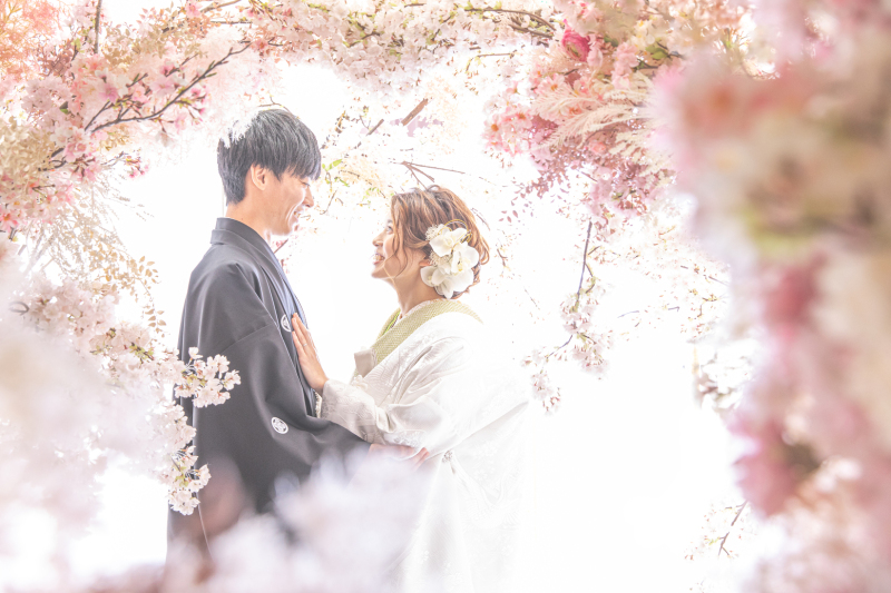 フラワーアーチシーン