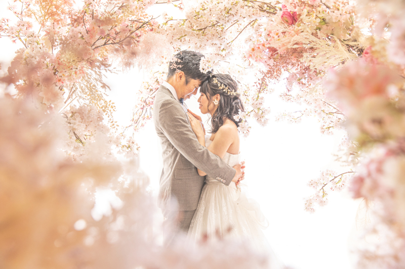 フラワーアーチシーン