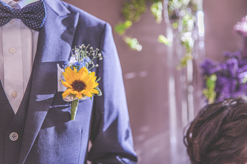 ブーケとブートニアをお持ち込み頂きました！