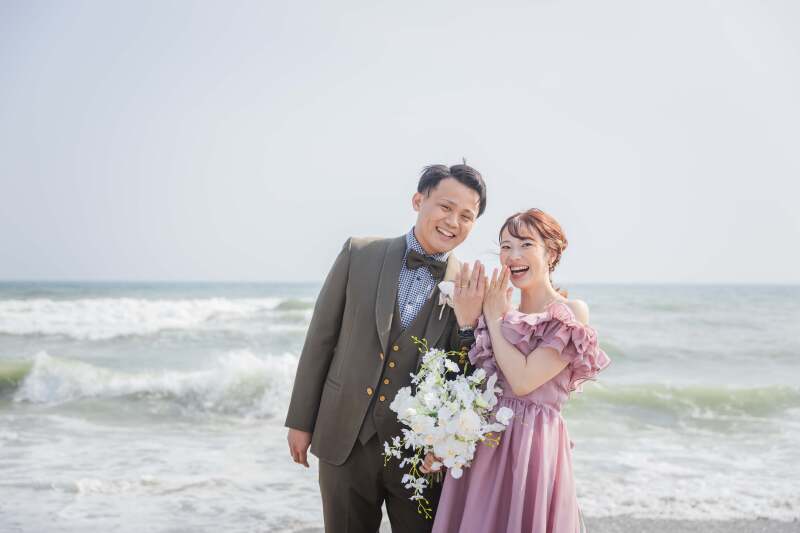 皆様に指輪の披露を・・♡