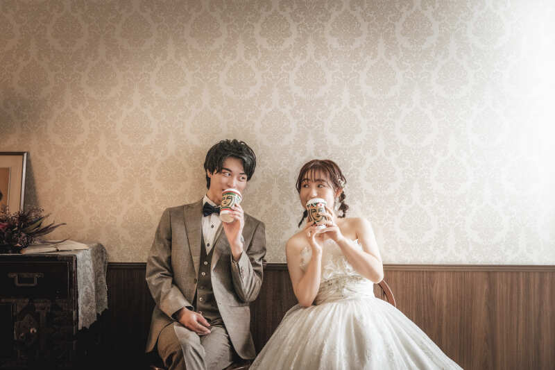 【当店人気No1】衣裳ランクアップ料金なし!憧れのインポートドレスで叶える、静岡最大級15シーン本格韓国風貸切スタジオ撮影プラン