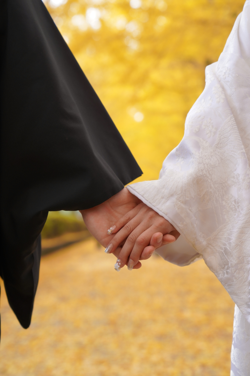 手繋ぎショット