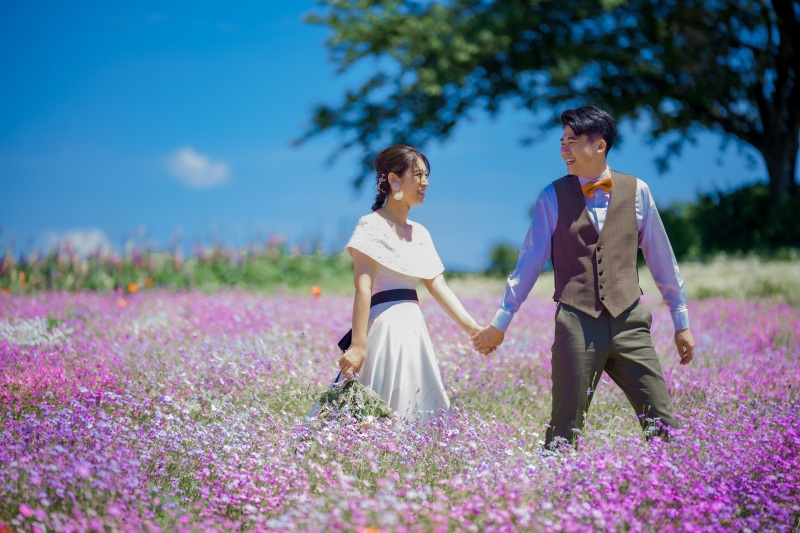 お花畑を探索！