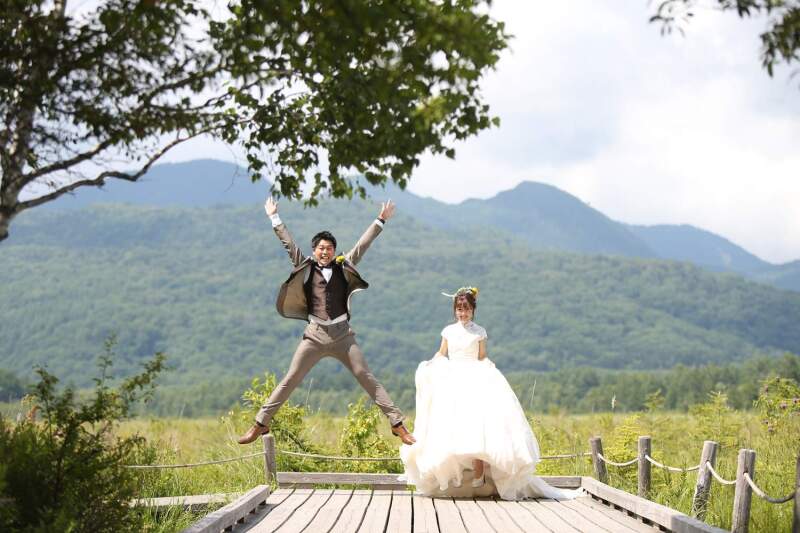 大自然でおちゃらけショット