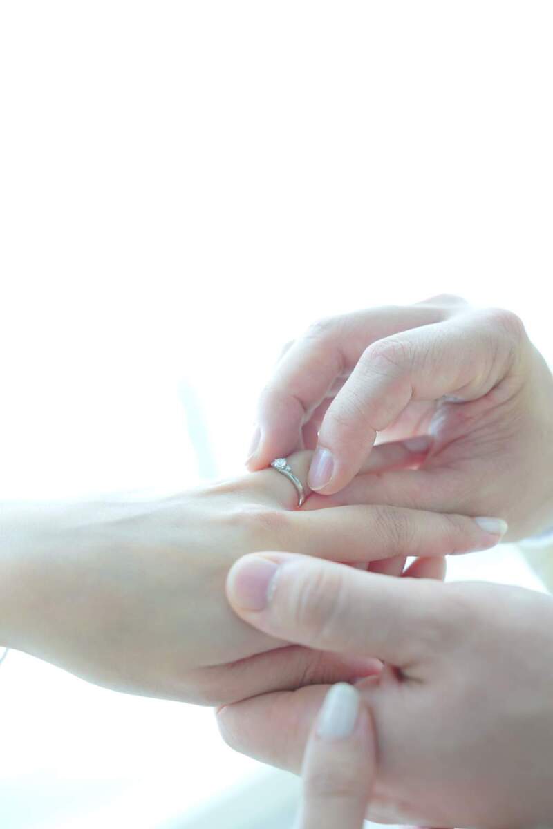 指輪交換シーン