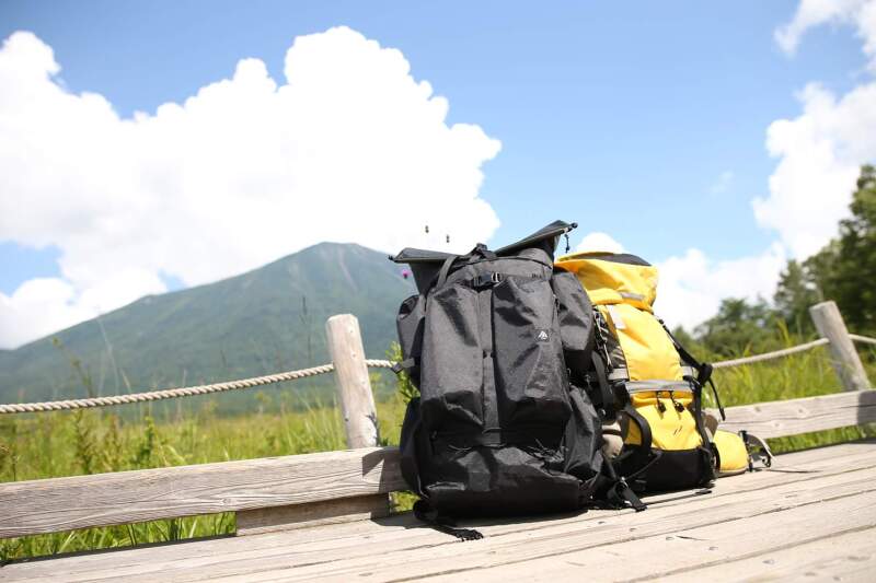 お持ち込みのリュック