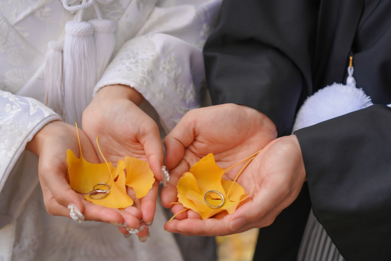 指輪をメインに