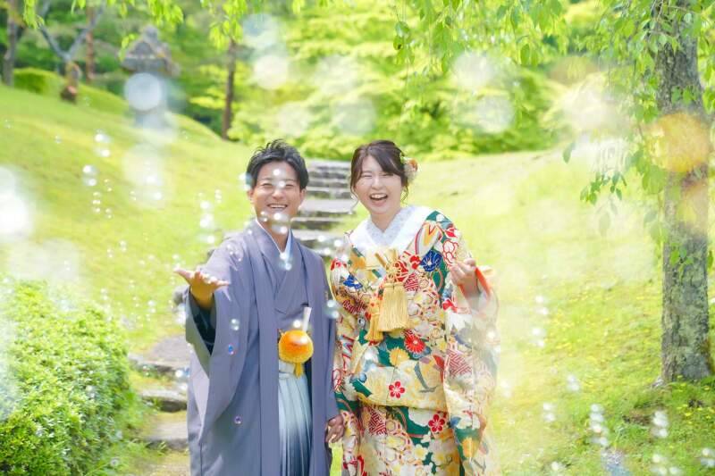 シャボン玉ショットも楽しい！