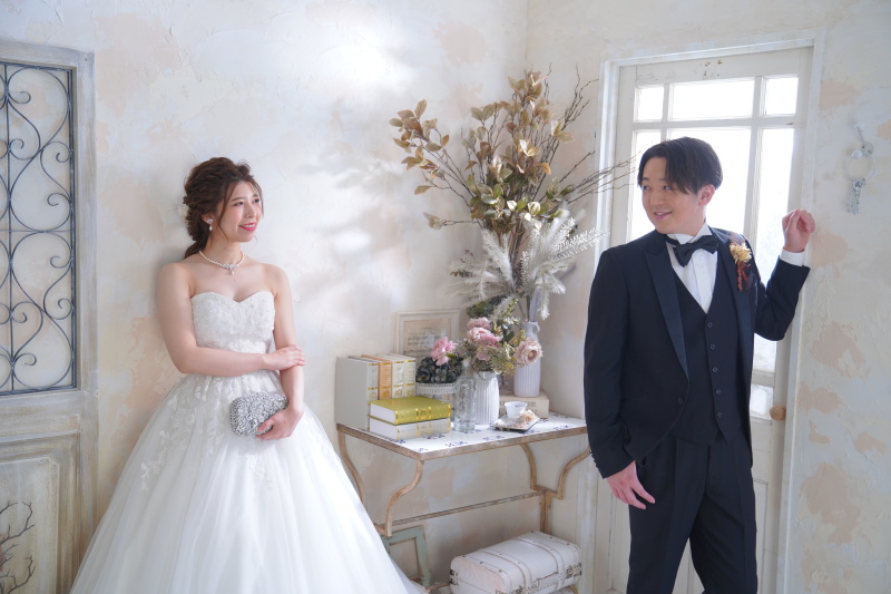 洋風のスタジオ撮影