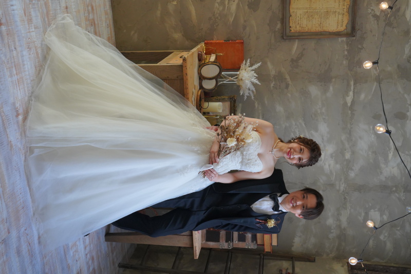 アンティーク調のスタジオ撮影