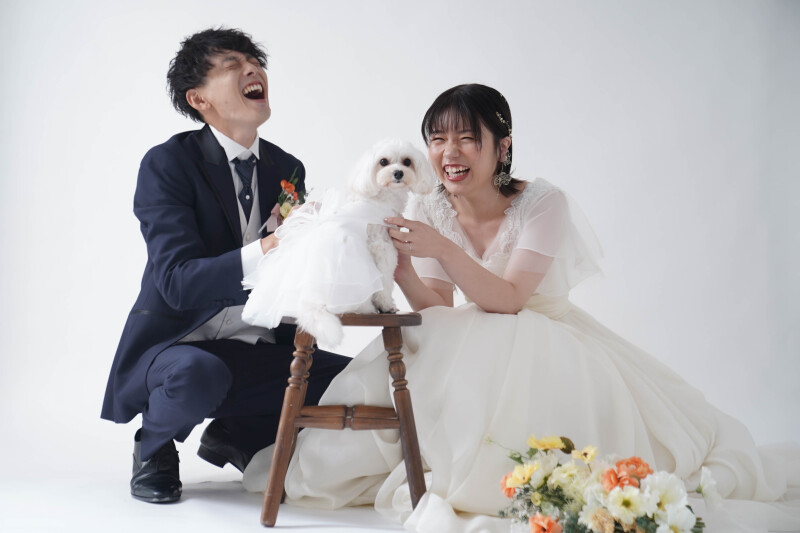 ペットと一緒にスタジオ撮影◇10カットアルバム&撮影データ込◇