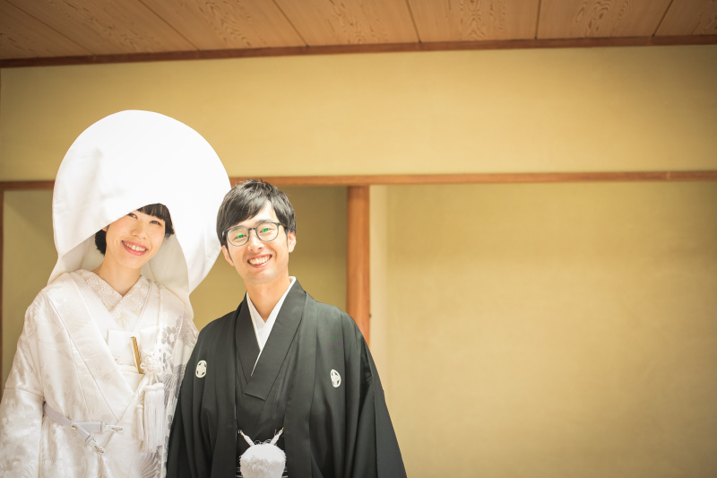 和室にてご準備