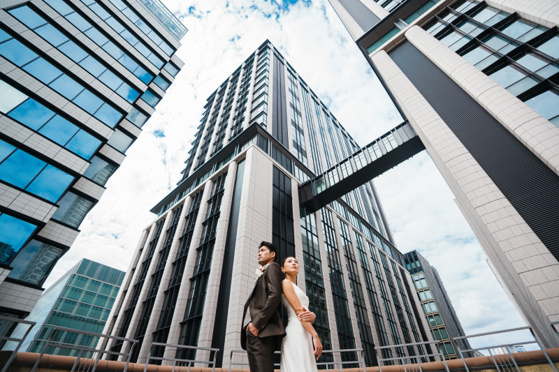 屋上からスタイリッシュな1枚も