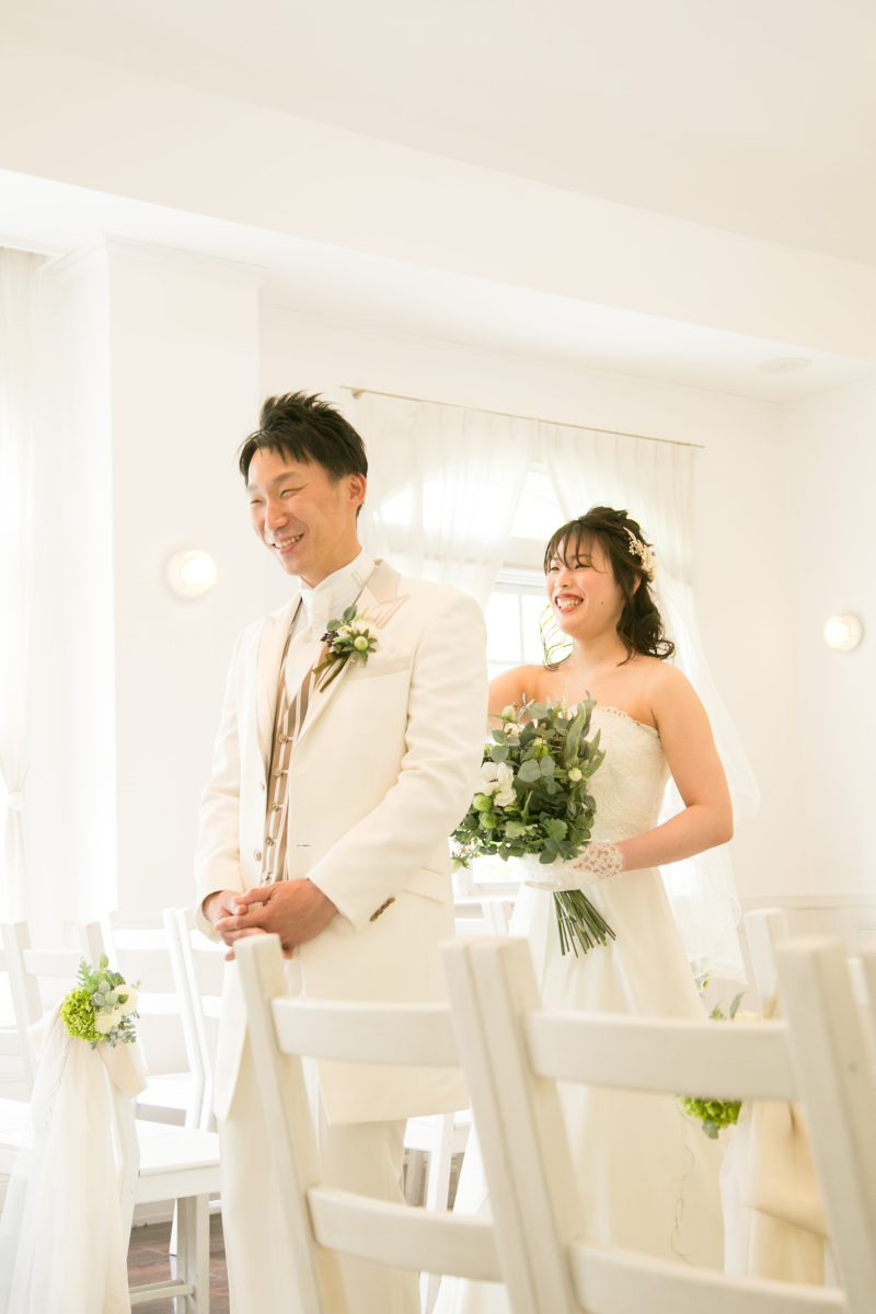 チャペルでファーストミート♡