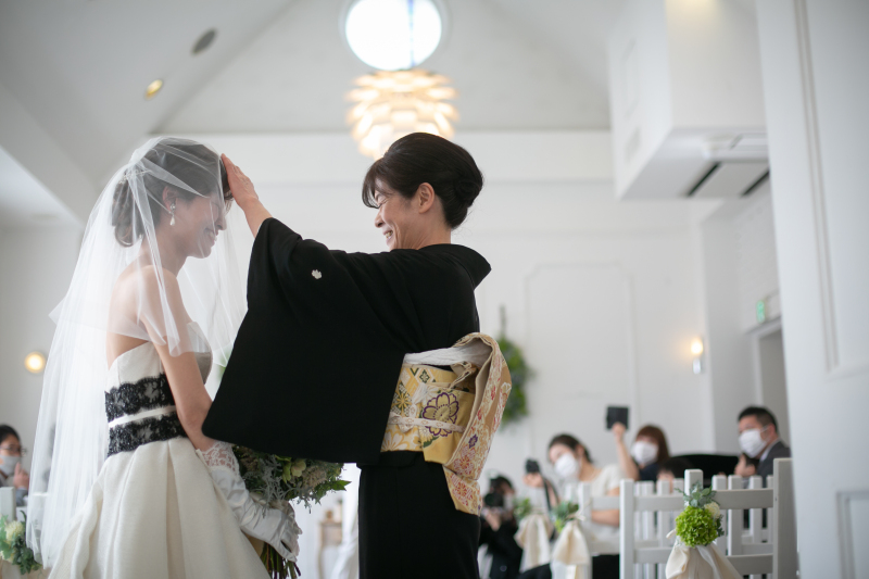 想いのこもったベールダウン