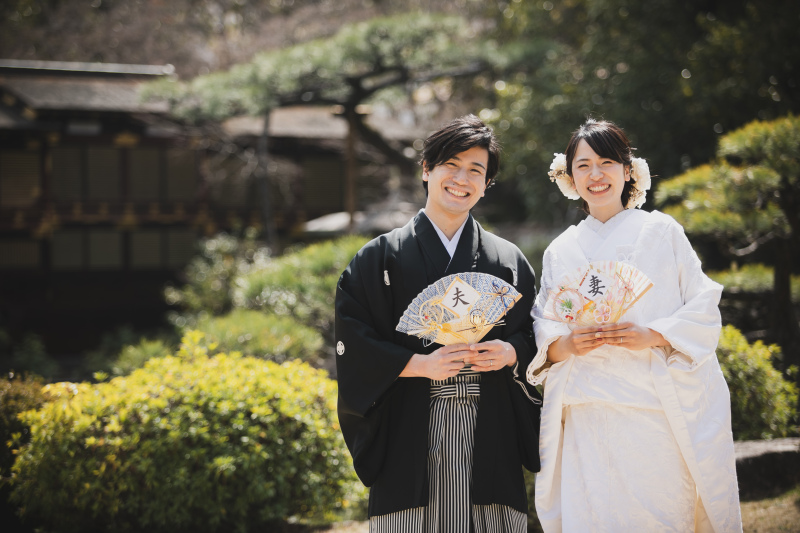 手作りのお扇子と