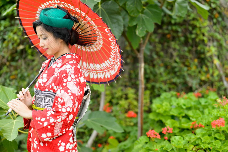 ご自前の着物で