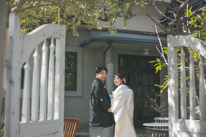 お庭で撮影も♪