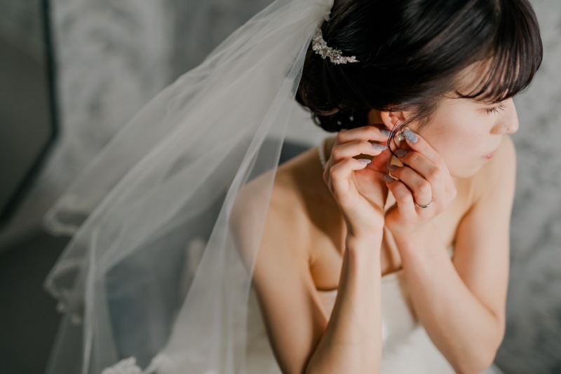 ベールやアクセサリーも無料プラン内♪