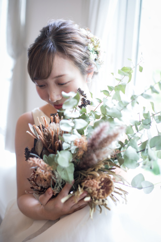 ドライフラワーブーケ(sell)ブートニアもセット