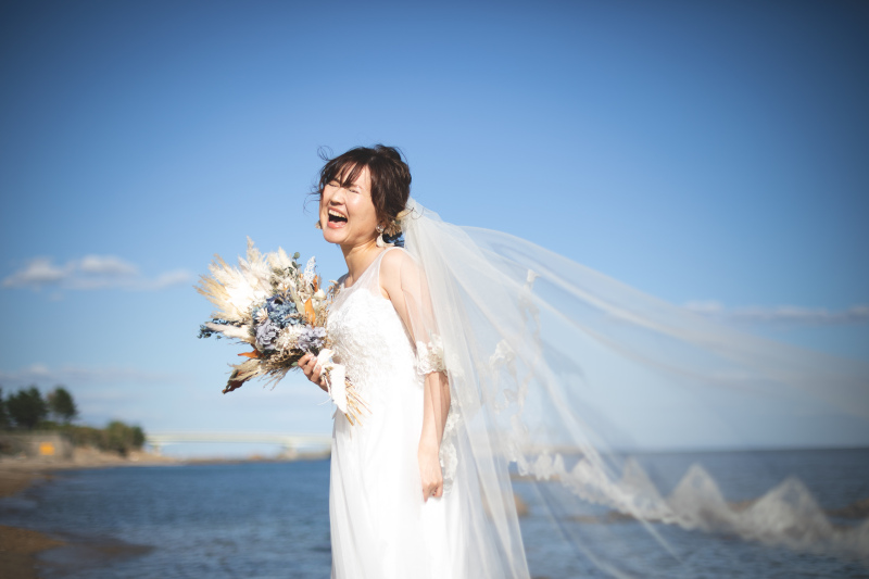 m.crea photos_海で撮影できる