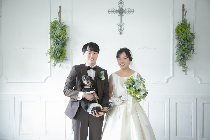 m.crea photos_ペットと一緒に撮影できる