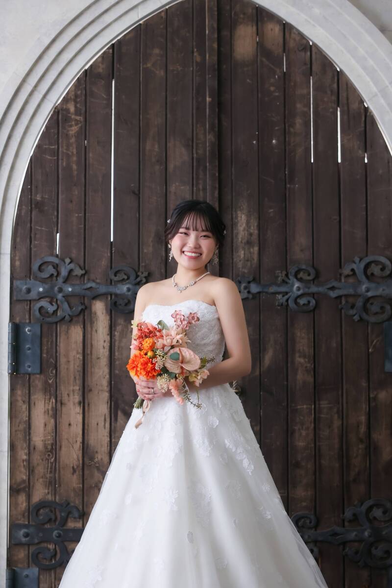 ブーケが彩るソロショット