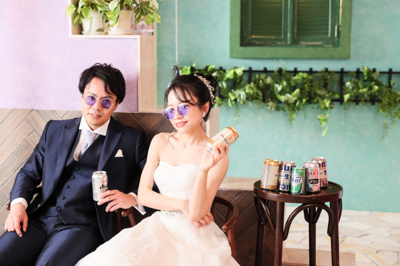 最後はおふたりが大好きなビールで!