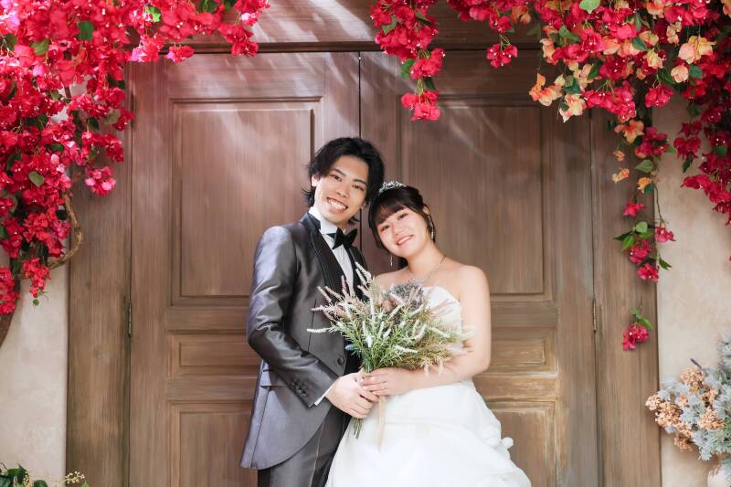 幸せが溢れる至近距離の笑顔